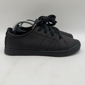 TredSafe Valerie Oil & Slip Resistant Lace Up Leather Shoes Women's 6 Black Low